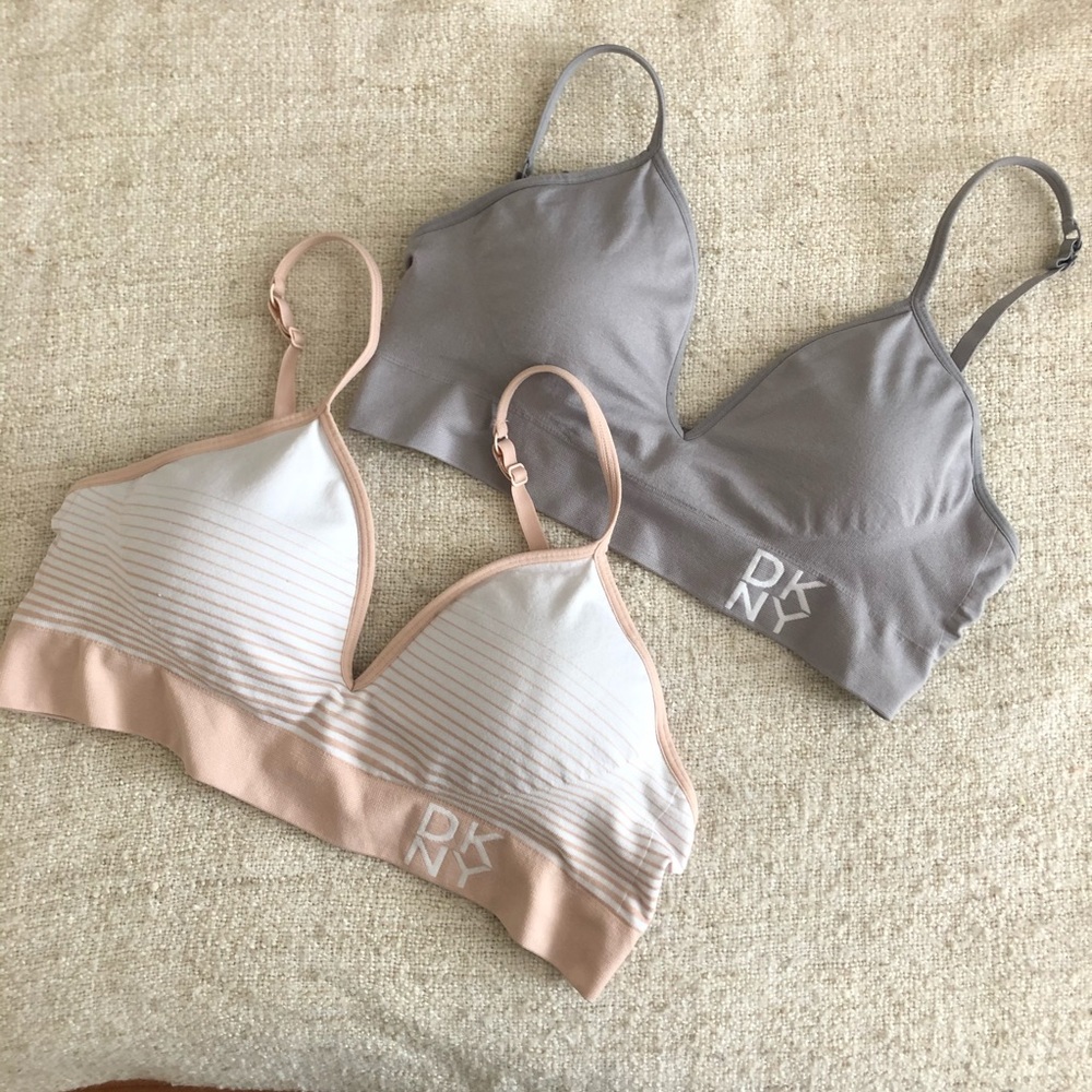 2 DKNY Energy Seamless Bralette, Large